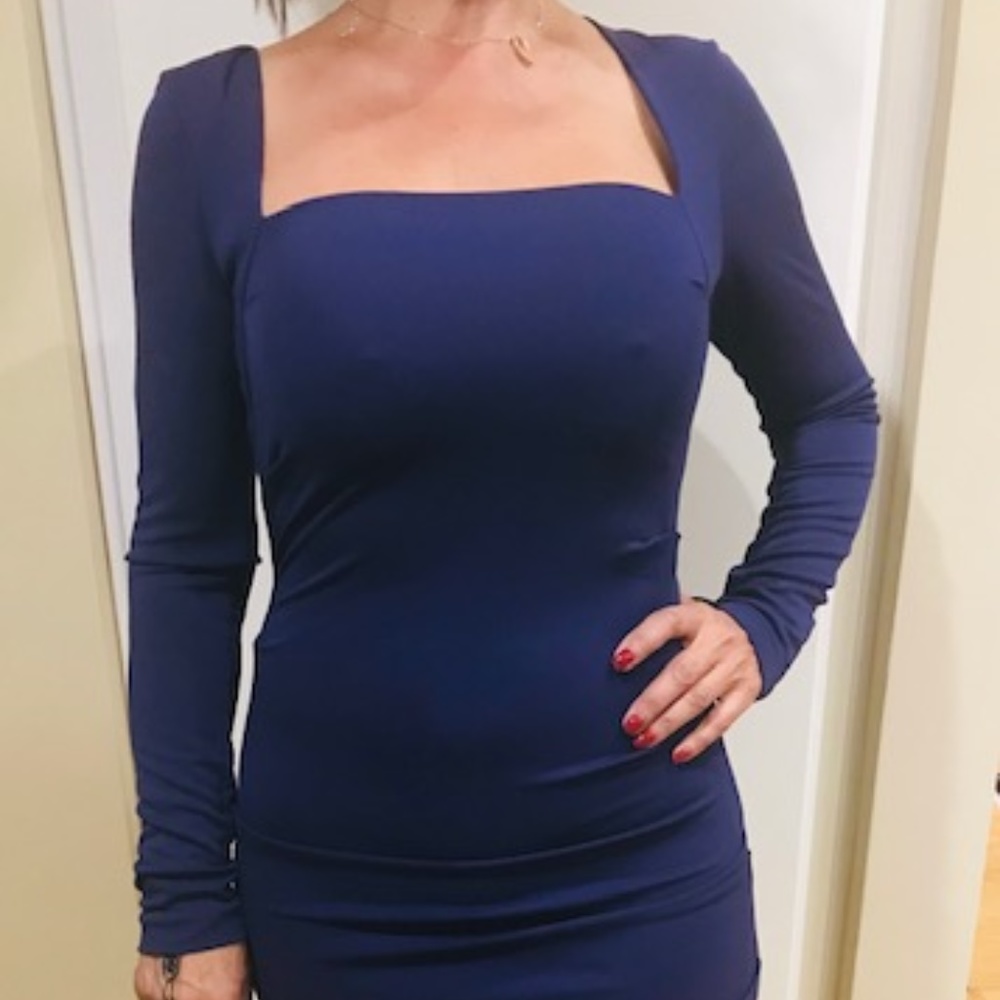NWT Nicole Miller Long Sleeves Ruched Dress - SM